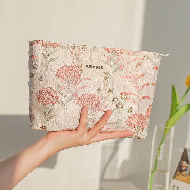 Women's Portable Fashion Makeup Clutch Cosmetic Bag