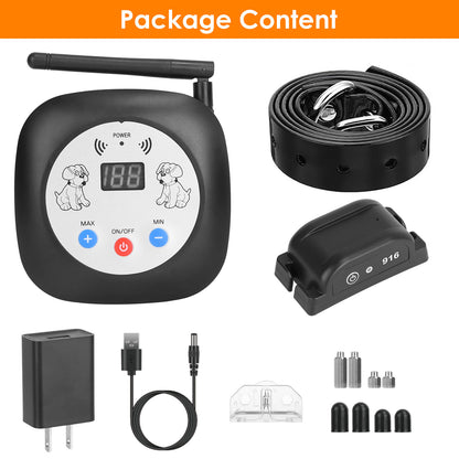 1-Set 328FT Electric Wireless Dog Fence System GPS Collar