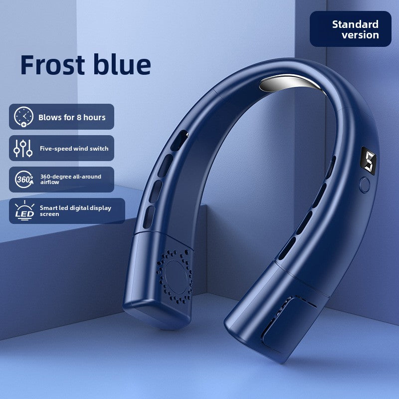 Portable Bladeless Neck Fan with USB Charging and Airflow