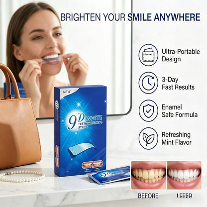 Gentle Cleaning 9D Whitening Tooth Strips Bright Smile Kit