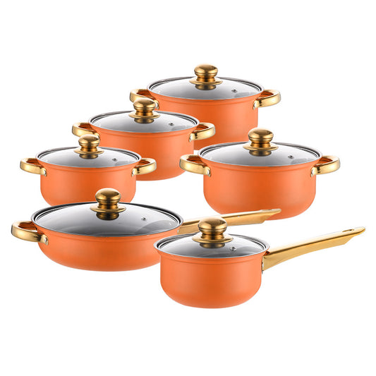 Stainless Steel Cookware Durable Kitchen Pots and Pans Set