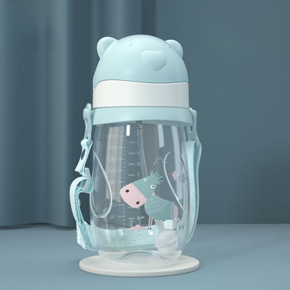 Baby Bottle with Straw Handle Wide Mouth for Daily Feeding