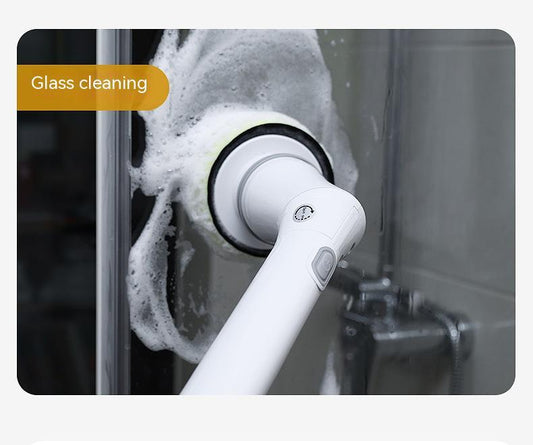 Electric Scrubber Cleaning Brush Telescopic Long Handle Tool