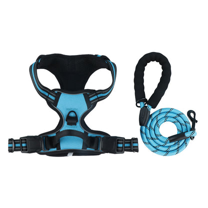Reflective Dog Harness and Leash for Dogs Daily Walking Use
