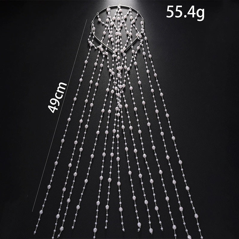 Buy Tassel Pearl Headband Hair Accessory for Women Fashion