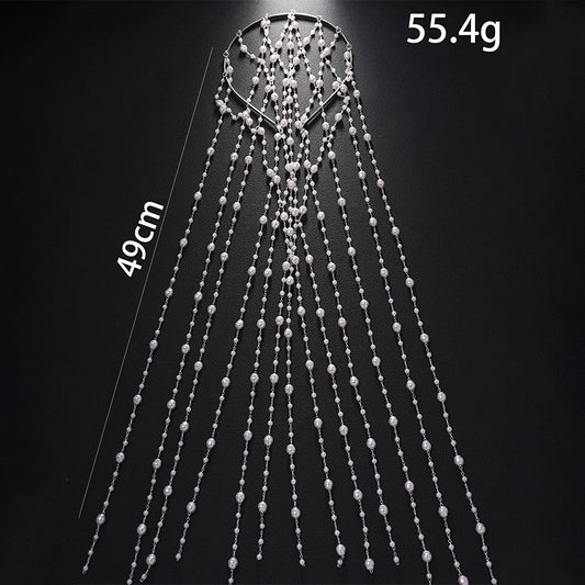 Buy Tassel Pearl Headband Hair Accessory for Women Fashion
