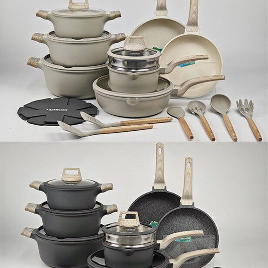 Nonstick Aluminum Cookware Set for Home Kitchen Meals Set