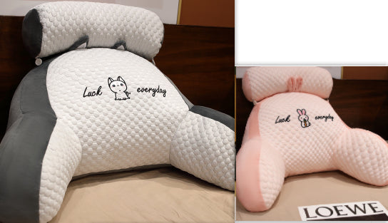 Sofa Fluffy Cushion Triangle Reading Backrest Pillow Comfort