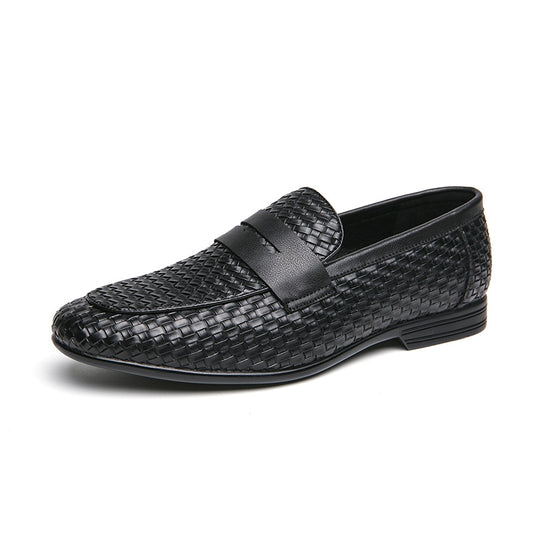 Breathable Woven Mens Casual Loafers for Daily Comfort Style