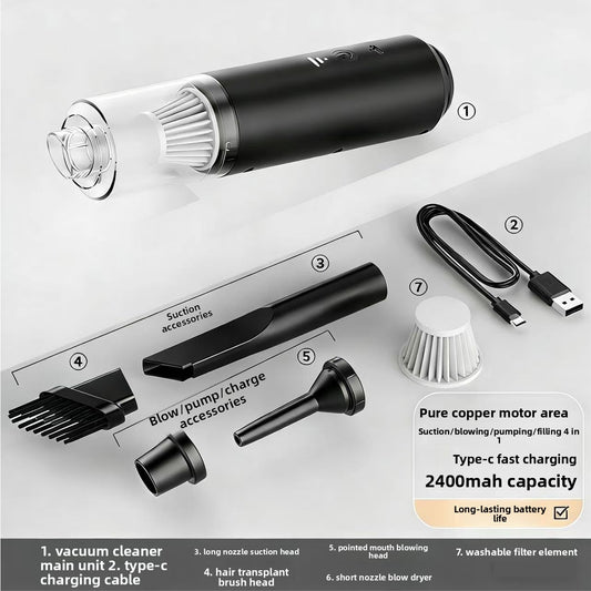 Handheld Cordless Car Vacuum Cleaner Portable Strong Suction