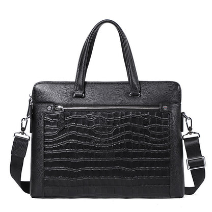 Buy Double Zipper Compartment Briefcase For Men Business Use Daily