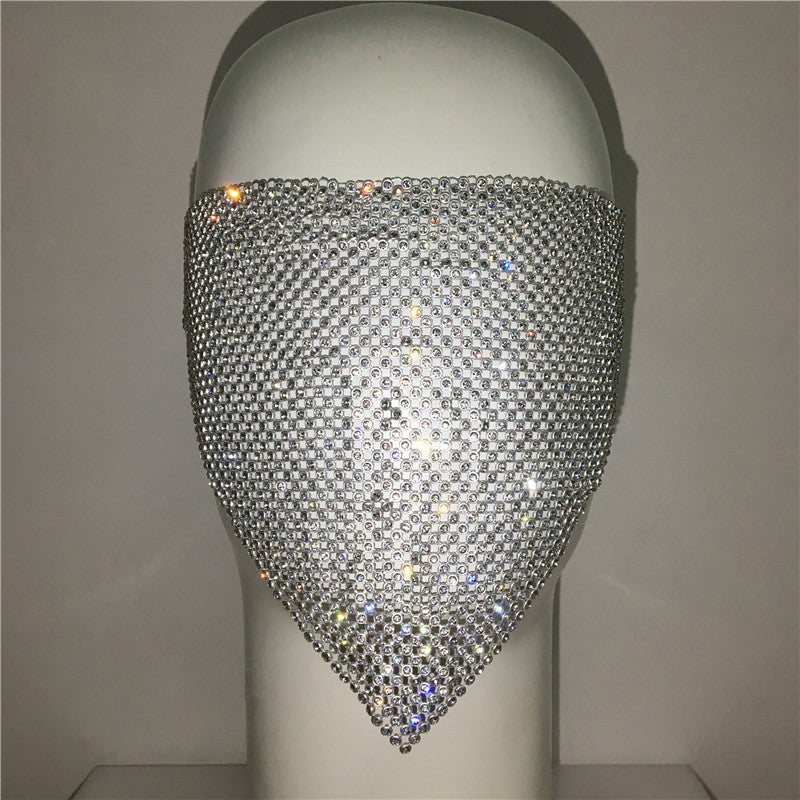 Buy Personality Trend Accessories Rhinestone Mask – Stylish Look