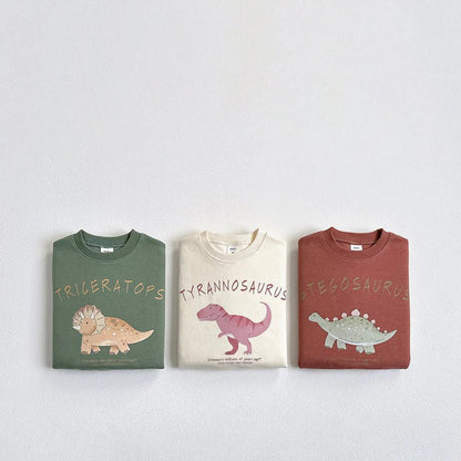 Children’s Korean Dinosaur Sweatshirt Cute Cartoon Hoodie
