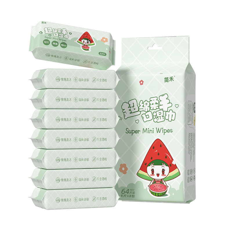 Mini Baby Wet Wipes Gentle Care for Travel Cleaning Use US