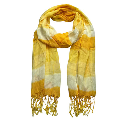 Buy 2pcs Sunshine Boho Scarf – Yellow Floral Printed Wrap Set