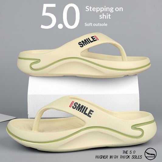 Men’s Outdoor Step-On-Poop Themed Flip-Flops – Fun & Casual