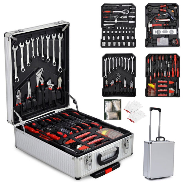 Buy 799pcs Aluminum Trolley Tool Set Silver with Case Best Deal