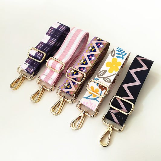 Colorful Wide Shoulder Straps Accessories for Stylish Purses