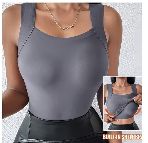 Comfortable Seamless Thermal Vest for Women One-Piece Design