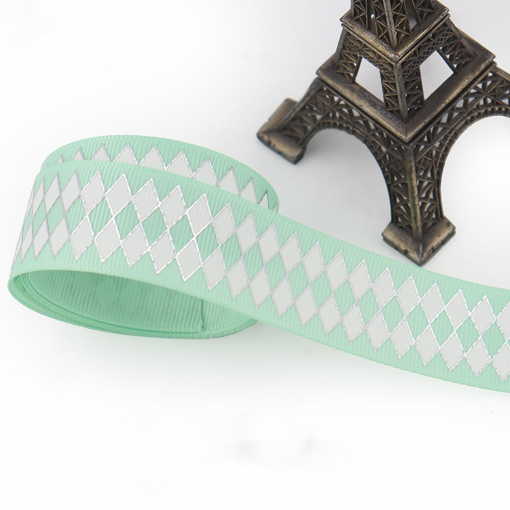25mm Bronzing Geometric Rib Ribbon – Stylish Craft Ribbon