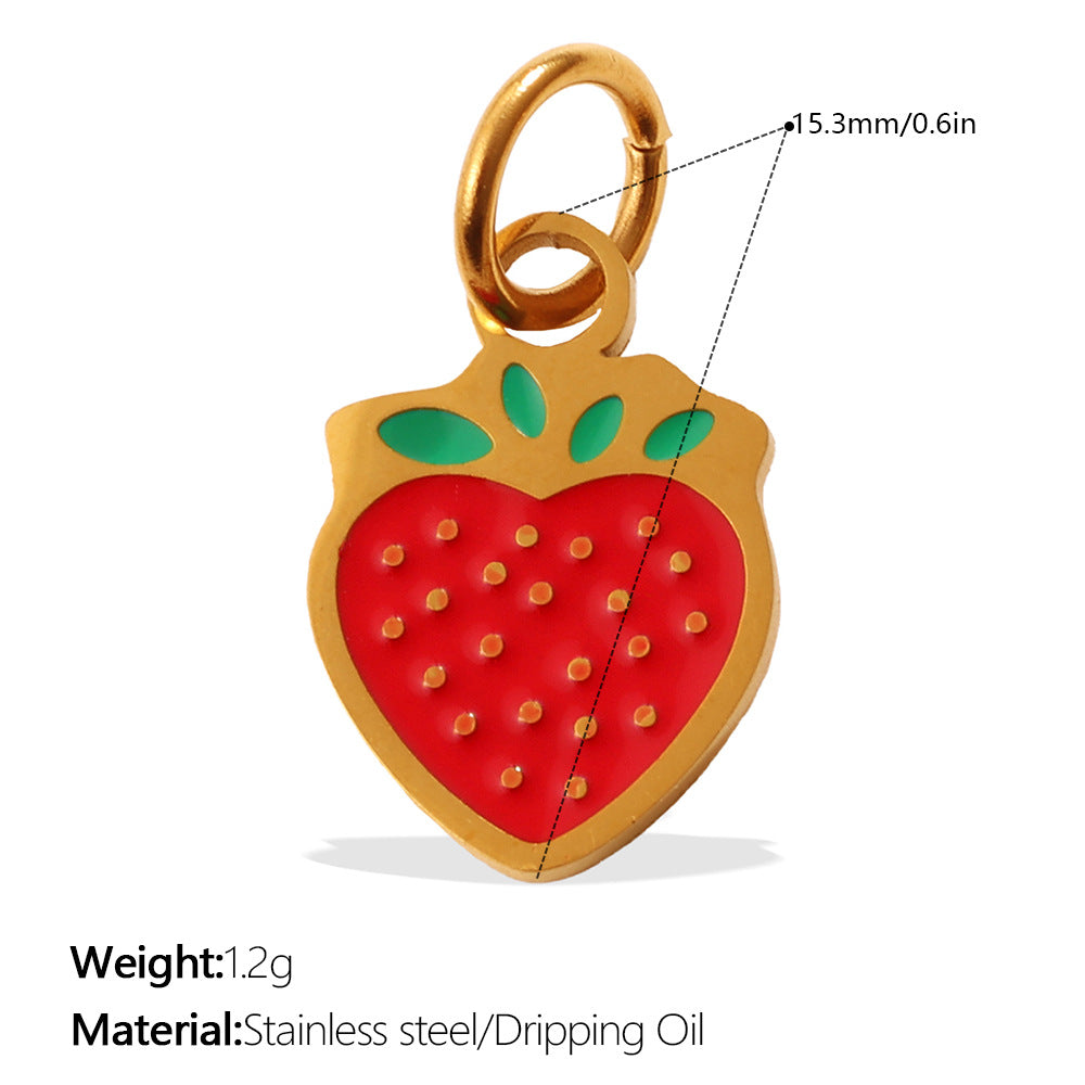 Colorful Drip-Oil Pendant Stylish Necklace Designed for Women