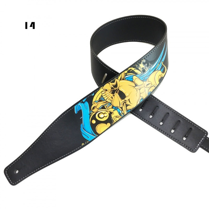 Buy Color Printing Folk Guitar Shoulder Strap Musical Accessory