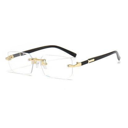 UV400 Frameless Metal Sunglasses for Stylish Sun Protection