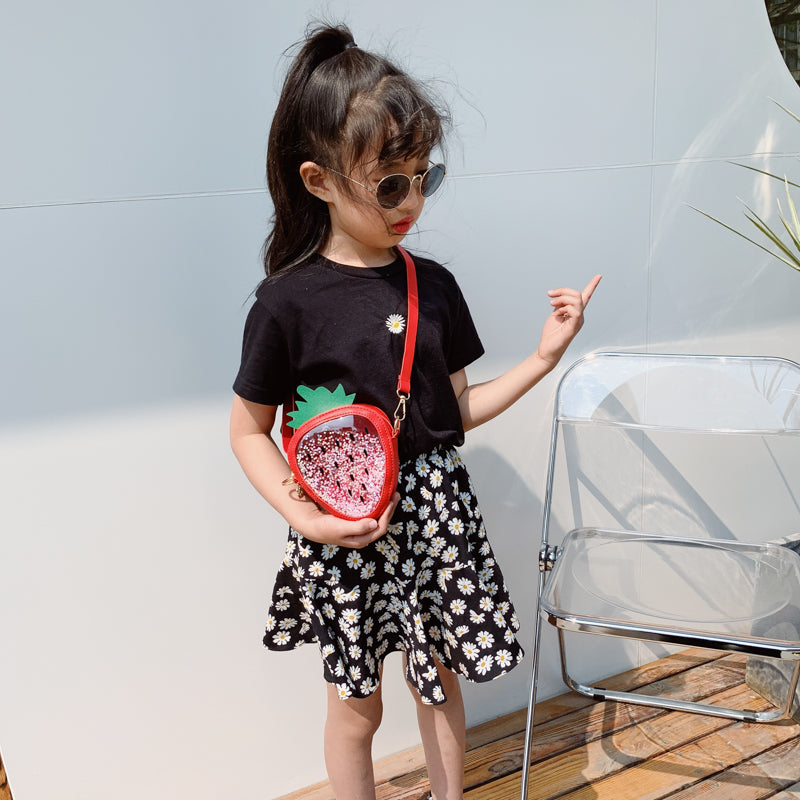 Buy Summer Children's Pineapple Strawberry One Shoulder Jelly Bag