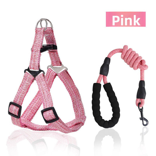 Adjustable Dog Harness Leash with Anti-Pull Comfort Fit Now