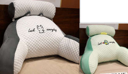 Sofa Fluffy Cushion Triangle Reading Backrest Pillow Comfort