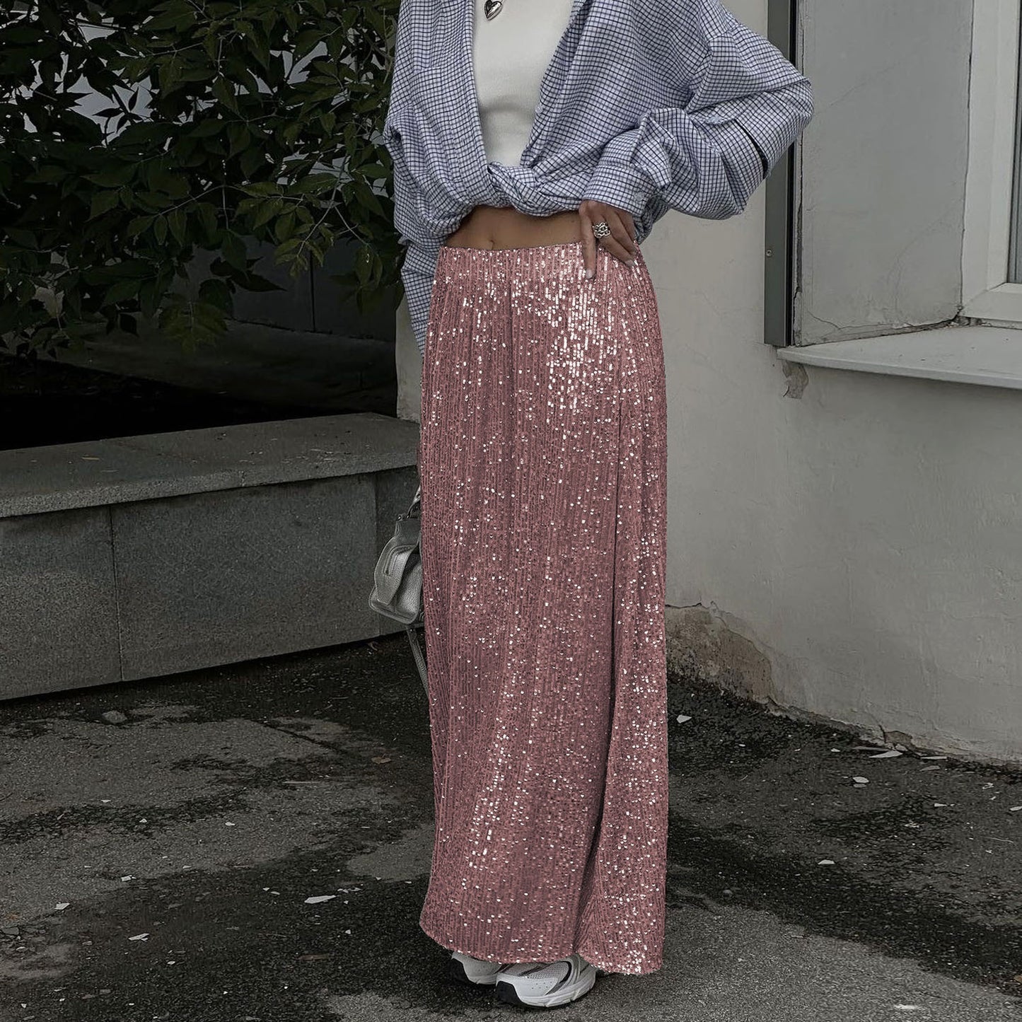 Buy High-Density Sequin Midi Skirt for Women – Social Media Hit