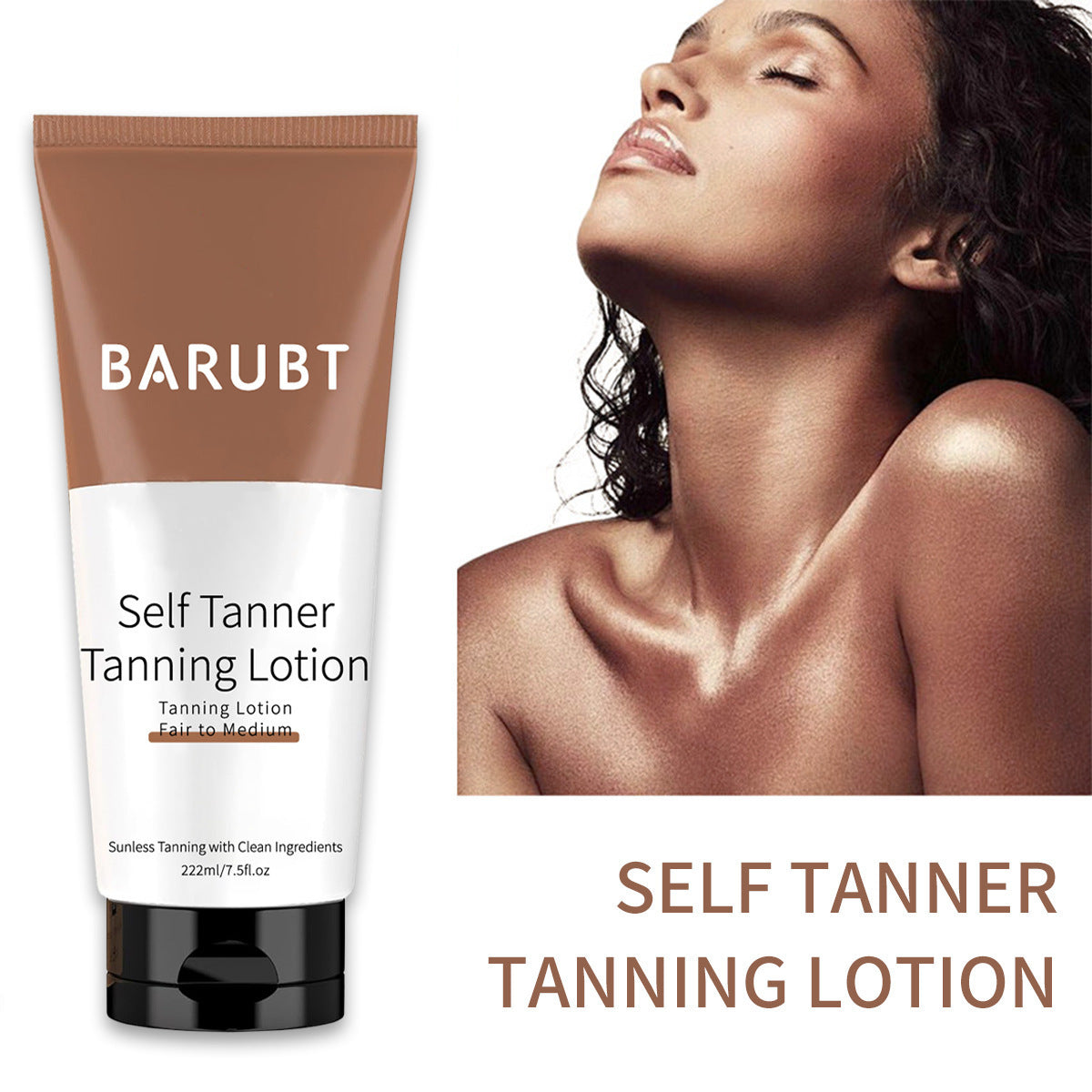 Barubt Tanning Body Lotion and Care Cream for Sun-Kissed Glow