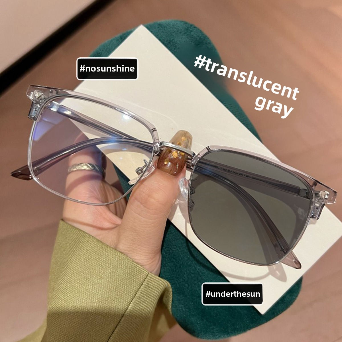 Photochromic Eyeglasses for Men with Stylish Frame Design