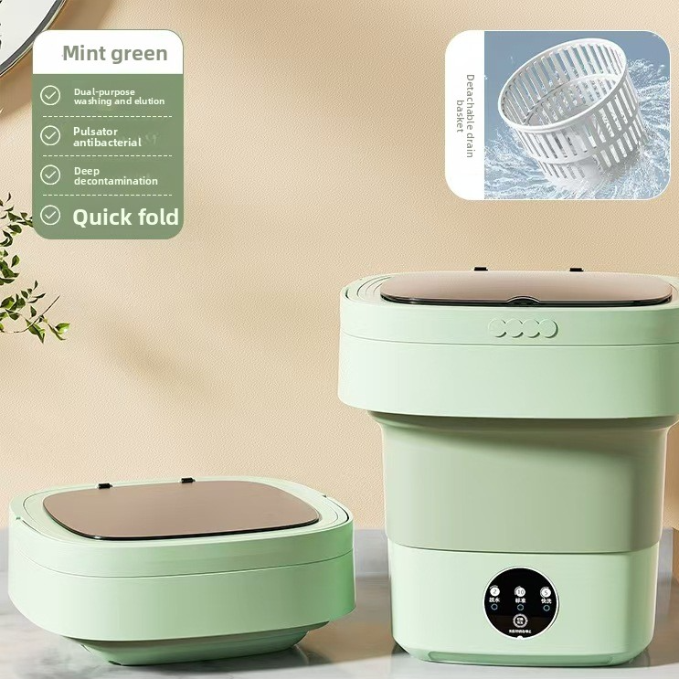 Portable Folding Washing Machine 8L Mini Washer for Travel