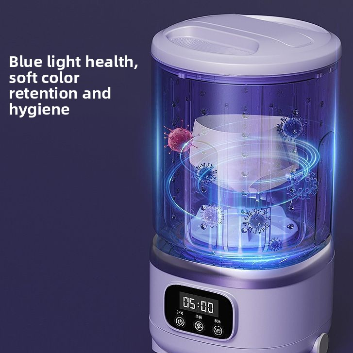 Mini Portable Washing Machine with Blue Light Sterilization