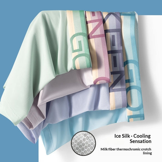 Men's Cool Ice-Silk Underwear for Comfortable Summer Wear