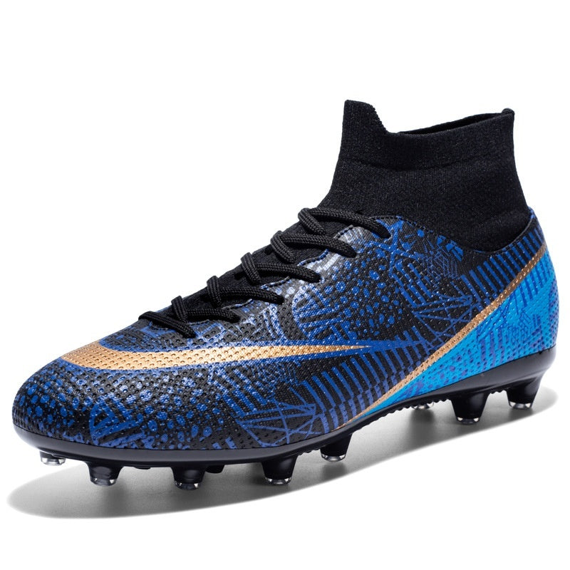 Breathable High Top Firm Ground Soccer Shoes Sports Design