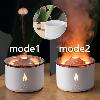 Buy Flame Effect Aromatherapy Humidifier with Jellyfish Mist & Timer