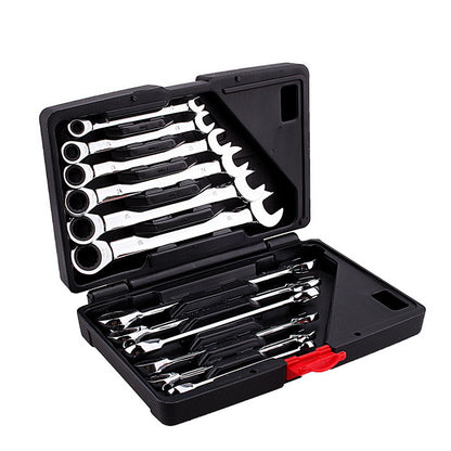 Buy 12pcs Fixed Spanners Ratchet Wrench Kit High Torque Tool Set