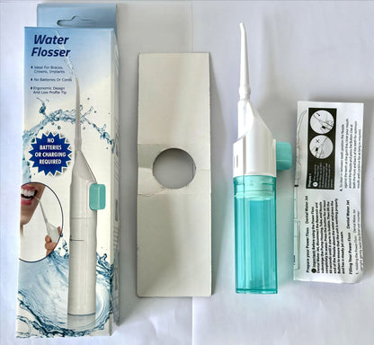 Portable Manual Dental Water Flosser for Daily Oral Care