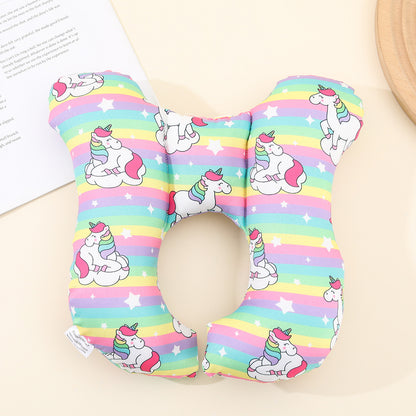 Cartoon Children U-Shaped Travel Pillow Cute Neck Support