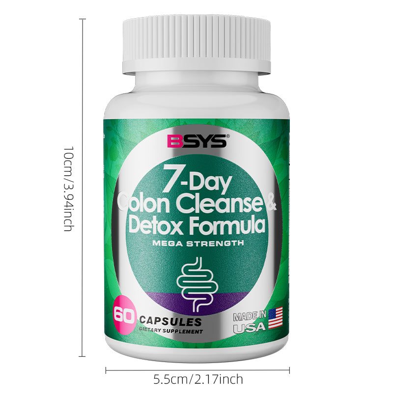 BSYS 7 Day Colon Cleanse & Detox Formula 60 Tablets