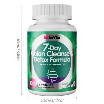 BSYS 7 Day Colon Cleanse & Detox Formula 60 Tablets