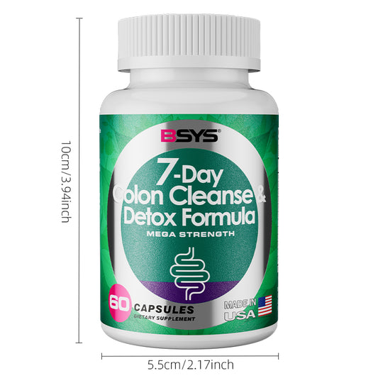 BSYS 7 Day Colon Cleanse & Detox Formula 60 Tablets