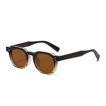 Fashion Round Frame Studded Sunglasses for Eye Protection