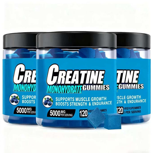 Blueberry Flavored Creatine Gummy for Muscle Growth Support