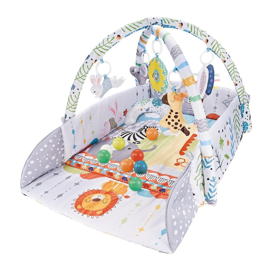 Baby 4-in-1 Play Mat with Fence and Ocean Balls