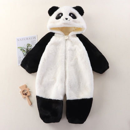 Baby Animal Plush Jumpsuit for Autumn and Winter