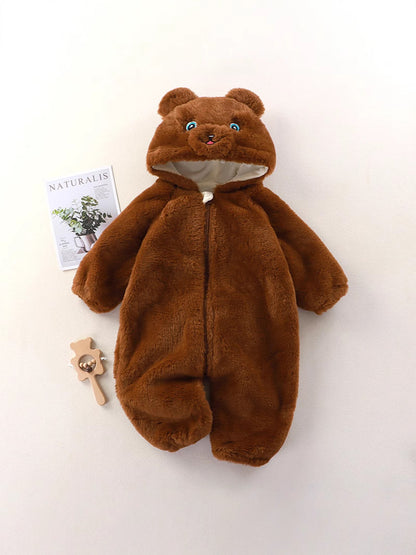 Baby Animal Plush Jumpsuit for Autumn and Winter