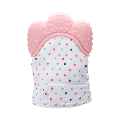 Baby anti-biting silicone teething gloves